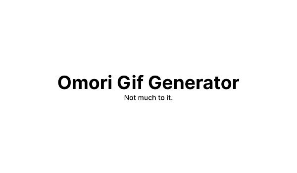 Omori Gif Generator thumbnail